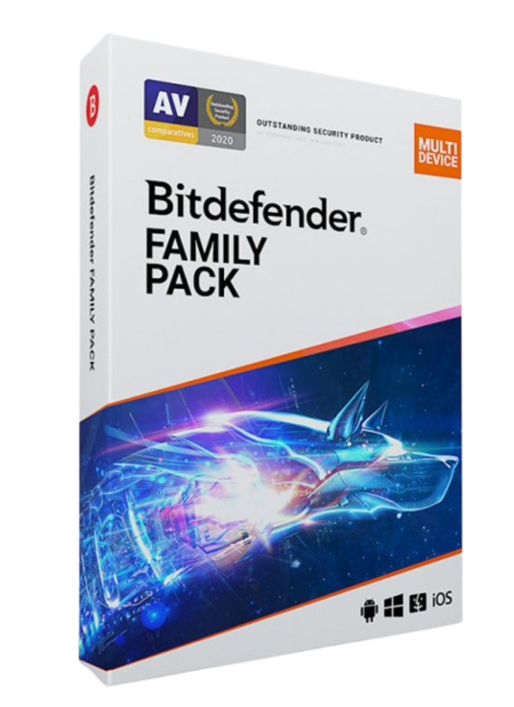 Bitdefender Family Pack – 15 devices – 1 year, retail license